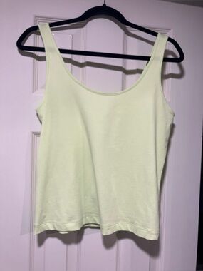 CAbi Light Lime Scoop-Neck Tank Top